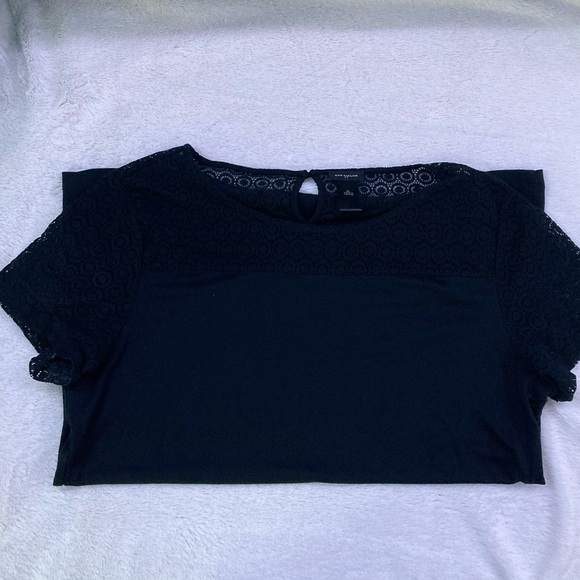 Ann Taylor Short Sleeve Lace Top - Picture 5 of 6